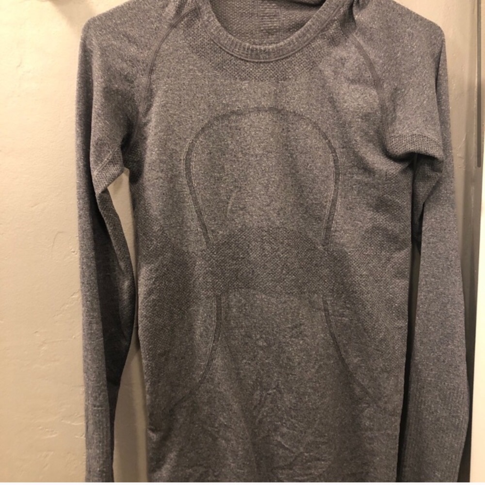 Gray Lululemon Long Sleeve Swiftly Tech